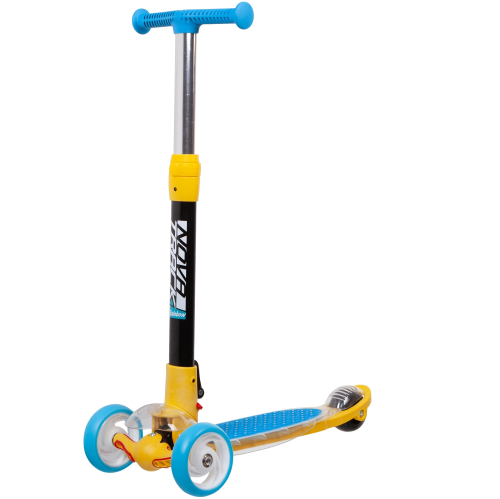 Самокат-кикборд Novatrack RainBow Pro Transparent (2020), синий