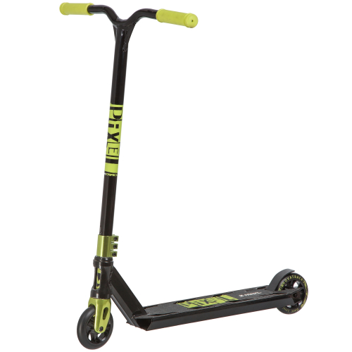 Самокат PIXEL 110 BL (2020), черный-лимонный