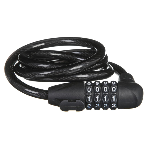 Замок STG, трос спиральный, кодовый диам.10х120см