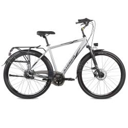 Велосипед Stinger Vancouver Pro 28" (2018), рама 60 см (185-195 см), серебристый Велосипед Stinger Vancouver Pro 28" (2018), рама 60 см (185-195 см), серебристый