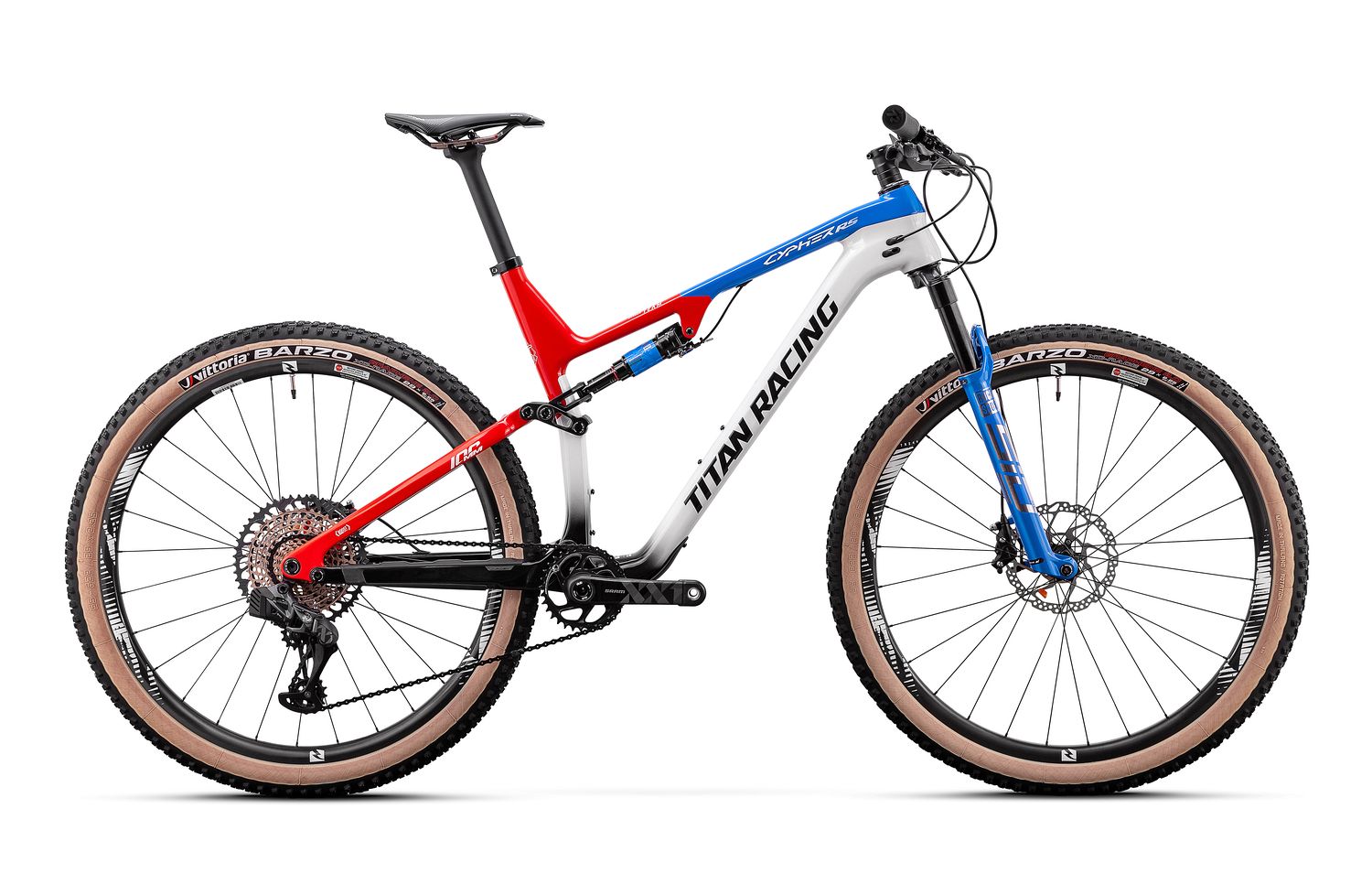 Велосипед Titan Racing CYPHER RS CARBON TEAM, рама XL (185-195 см), белый Велосипед Titan Racing CYPHER RS CARBON TEAM, рама XL (185-195 см), белый