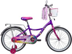 Велосипед NOVATRACK LITTLE GIRLZZ 20" (2019), рама 12" (110-130 см), фиолетовый Велосипед NOVATRACK LITTLE GIRLZZ 20" (2019), рама 12" (110-130 см), фиолетовый