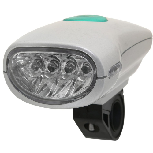 Фонарь велосипедный STG, передний , 4 светодиода, 2 функции