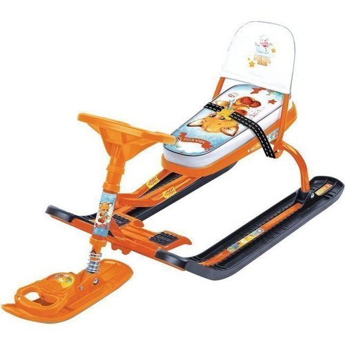 Снегокат НИКА Тимка спорт 4-1 ТС4-1/Л2, С лисенком, оранжевый