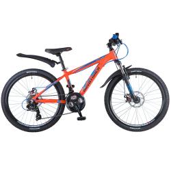 Велосипед Novatrack Extreme D 24" (2018), рама 13" (130-155 см), оранжевый Велосипед Novatrack Extreme D 24" (2018), рама 13" (130-155 см), оранжевый