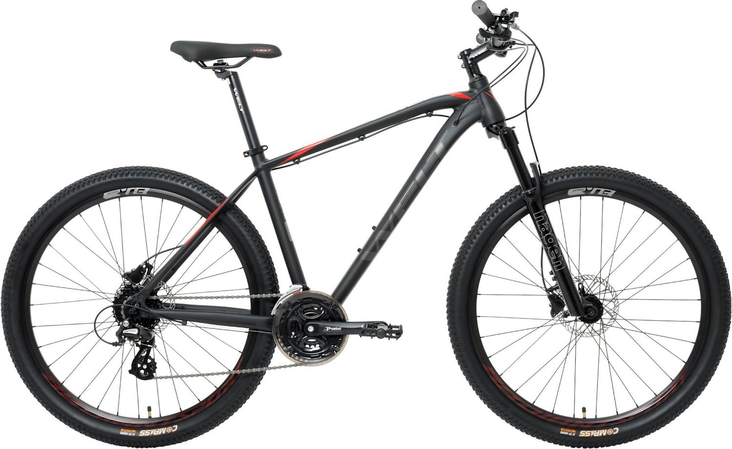 Велосипед Welt Raven 2.0 HD 27 (2023), рама 20" (175-185 см), черный Велосипед Welt Raven 2.0 HD 27 (2023), рама 20" (175-185 см), черный