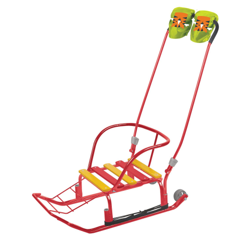 Санки детские НИКА Тимка 3К с рукавичками, алый