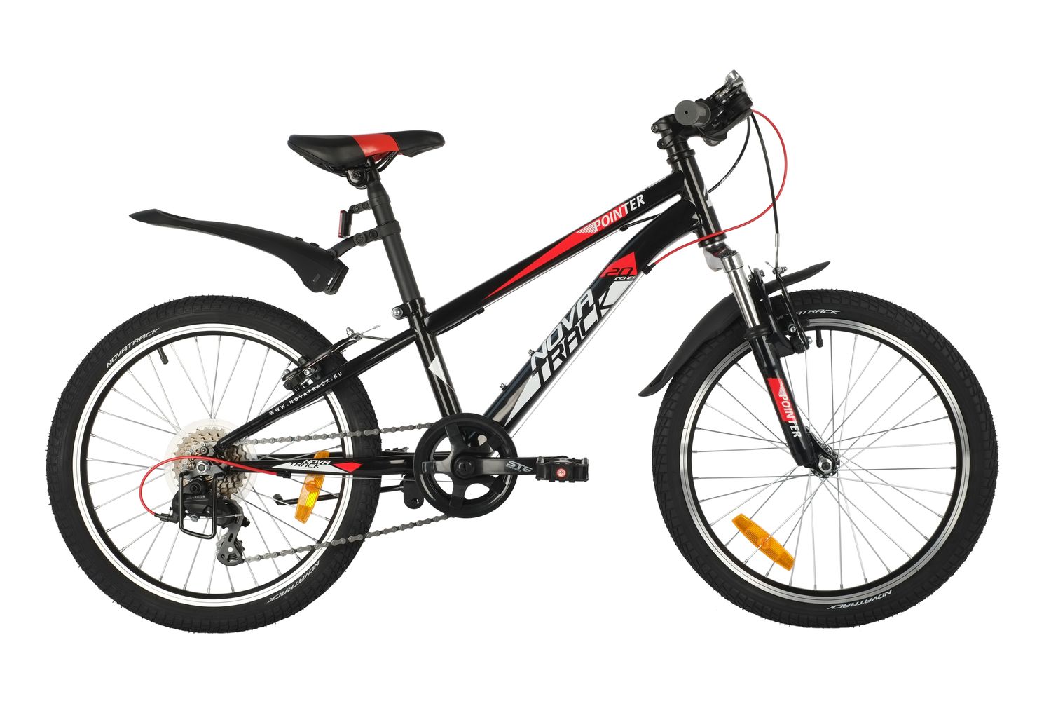 Велосипед NOVATRACK POINTER 20" (2019), рама 10" (110-130 см), черный Велосипед NOVATRACK POINTER 20" (2019), рама 10" (110-130 см), черный