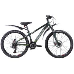 Велосипед Stinger Aragon D 24" (2019), рама 12" (130-155 см), зеленый Велосипед Stinger Aragon D 24" (2019), рама 12" (130-155 см), зеленый