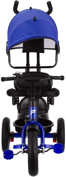 Велосипед трехколесный Pilot PTA1, с ручкой управления (92-98 см), синий