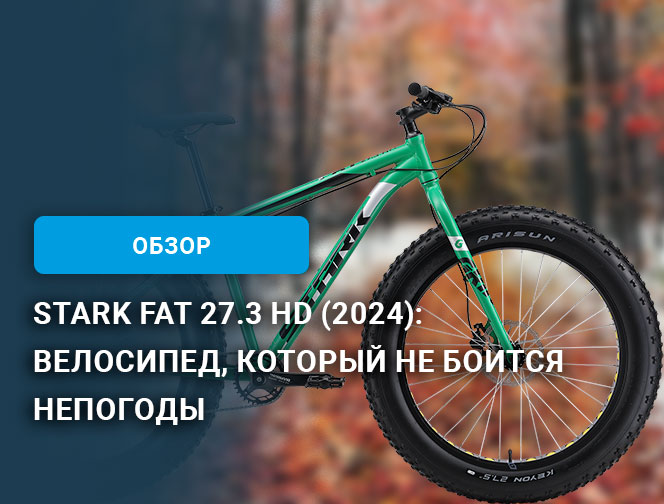 Stark Fat 27.3 HD (2024): Велосипед, который не боится непогоды