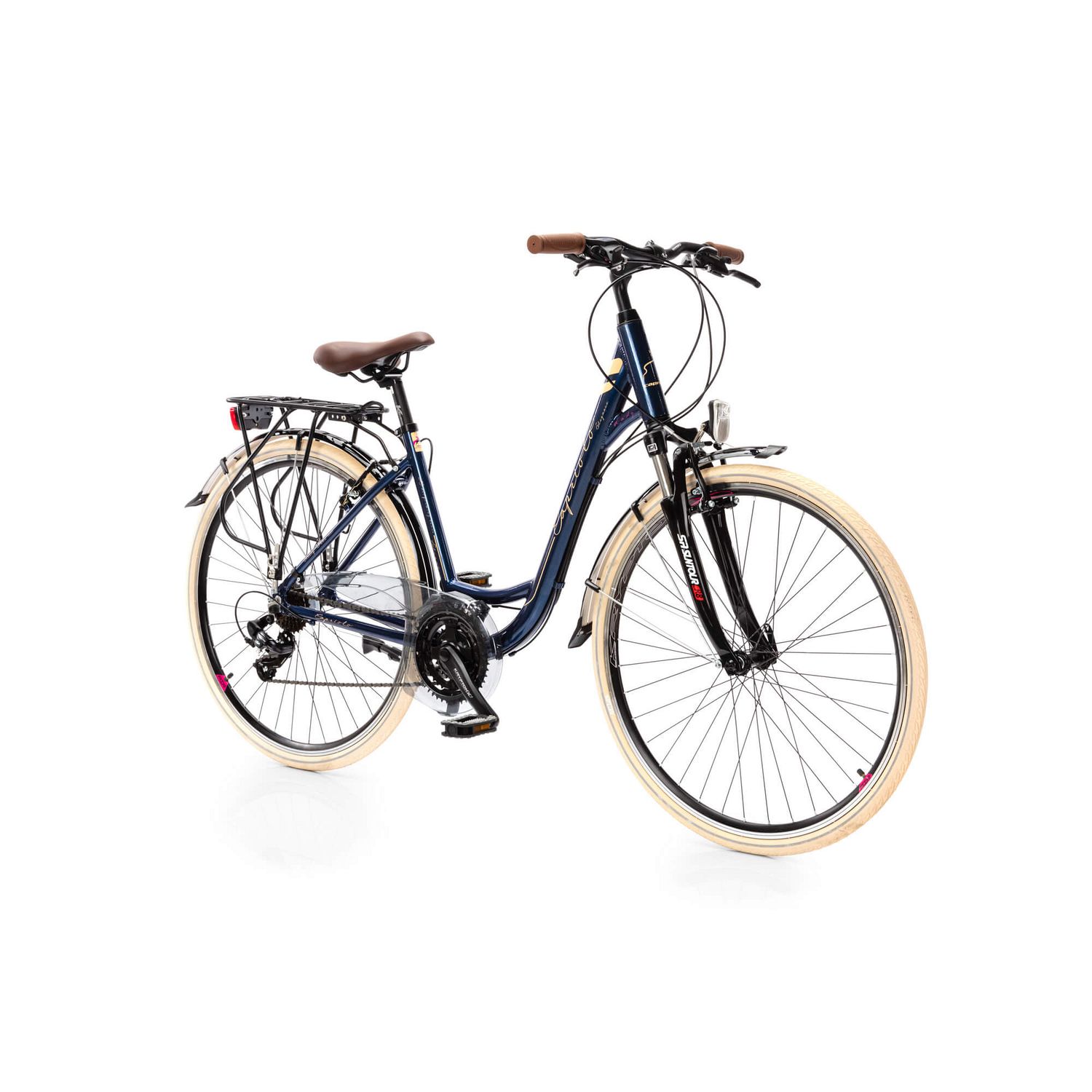 Велосипед CAPRIOLO ELEGANCE TREK LADY 28'' (2023), рама 18" (165-175 см), синий Велосипед CAPRIOLO ELEGANCE TREK LADY 28'' (2023), рама 18" (165-175 см), синий