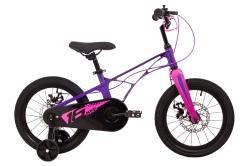 Велосипед Novatrack Blast 16" (2024), рама 9" (98-110 см), фиолетовый Велосипед Novatrack Blast 16" (2024), рама 9" (98-110 см), фиолетовый