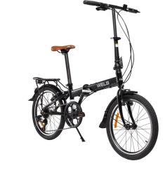 Велосипед WELS Folio 20-7, рама 12", черный