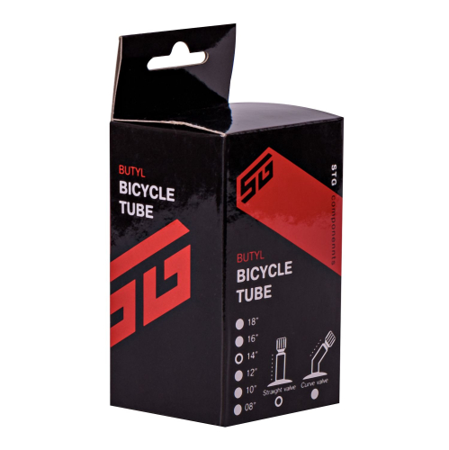 Камера велосипедная STG, бутил, 14Х1.95/2,125, автониппель 33мм