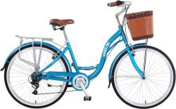 Велосипед WELS Romantic 26", рама 43 см (130-155 см), голубой