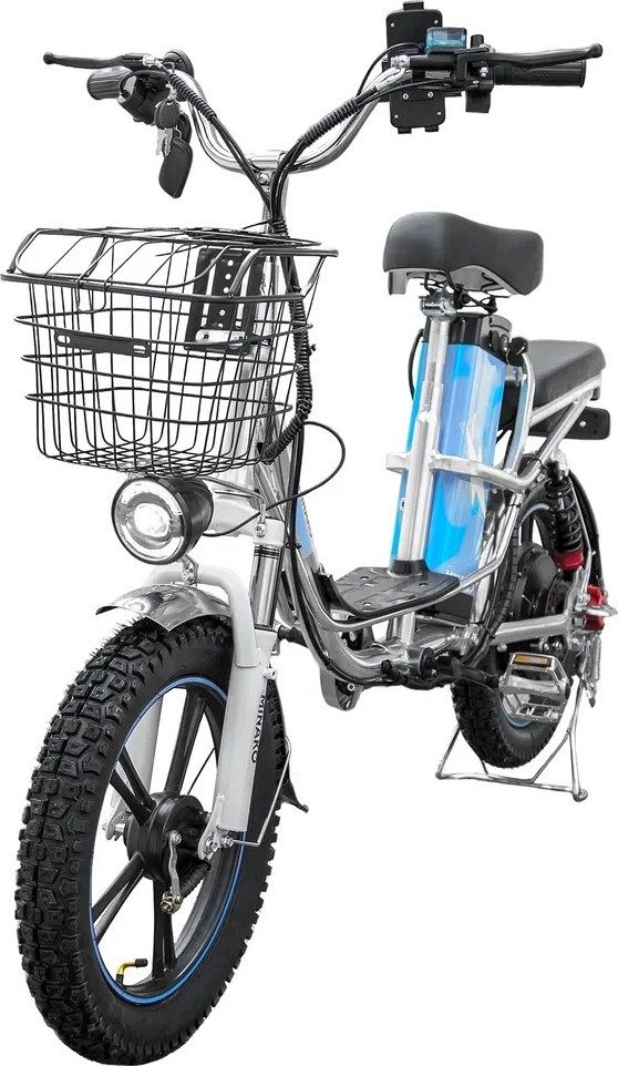Электровелосипед Minako V8 Eco 12ah, серебристый Электровелосипед Minako V8 Eco 12ah, серебристый