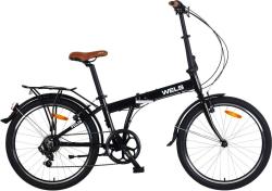 Велосипед WELS Folio 24-7 2.0, рама 14", черный Велосипед WELS Folio 24-7 2.0, рама 14", черный