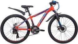 Велосипед NOVATRACK EXTREME Disc 24" (2019), рама 13" (130-155 см), оранжевый Велосипед NOVATRACK EXTREME Disc 24" (2019), рама 13" (130-155 см), оранжевый