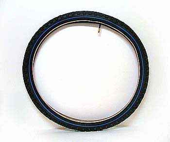 Покрышка + камера KENDA K831A 26"*1.95" черн/син. (комплект)