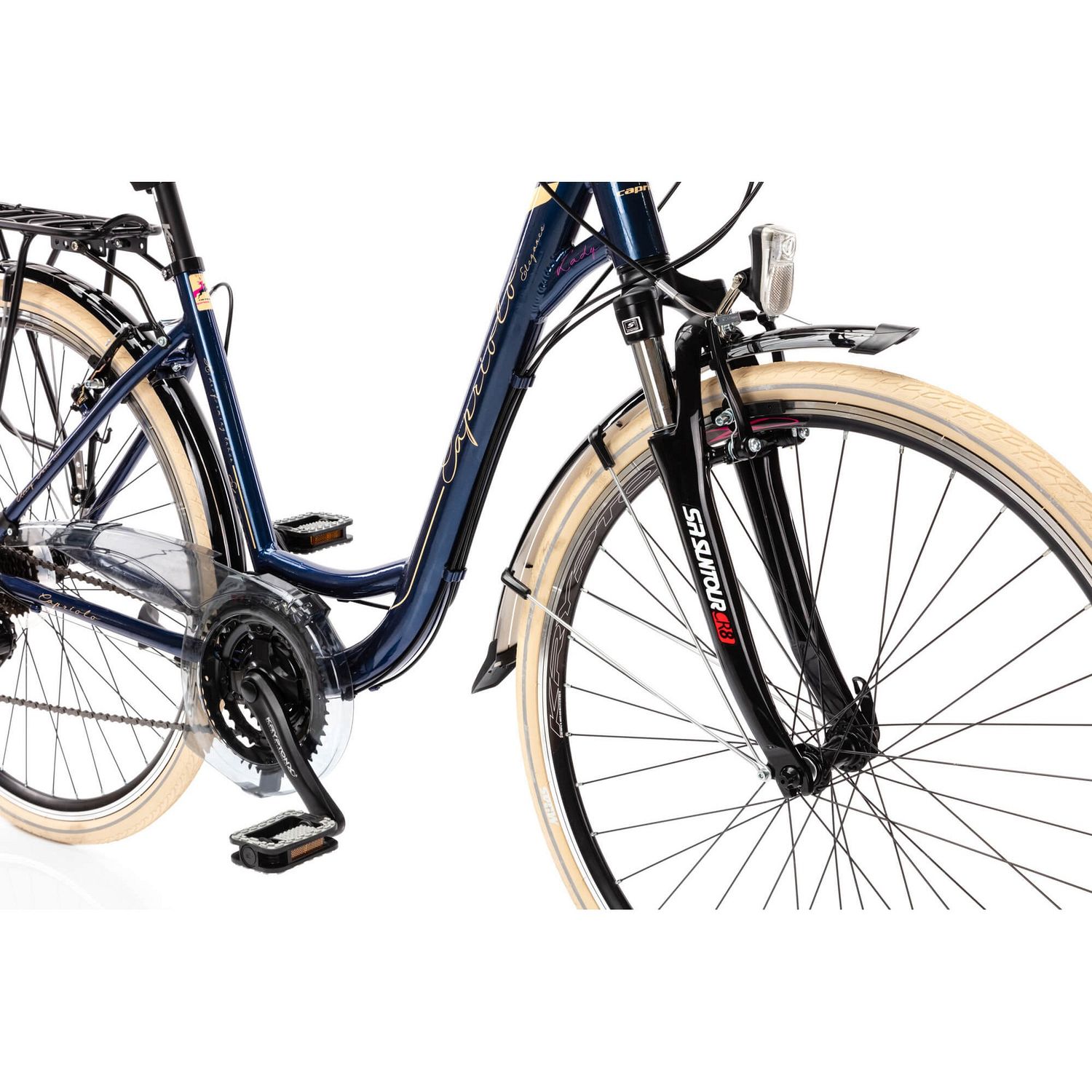 Велосипед CAPRIOLO ELEGANCE TREK LADY 28'' (2023), рама 18" (165-175 см), синий Велосипед CAPRIOLO ELEGANCE TREK LADY 28'' (2023), рама 18" (165-175 см), синий