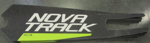 Шкурка-накладка на деку городского самоката Novatrack Polis 200 PlasticNF, 54см*13см, зеленая