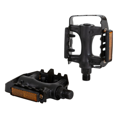 Педали FP-906, ось 9/16", пласт. корпус с алюм. рамкой, черные