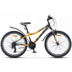Велосипед Stels Navigator-410 V 24" 21-sp V010 (130-155 см), желтый Велосипед Stels Navigator-410 V 24" 21-sp V010 (130-155 см), желтый