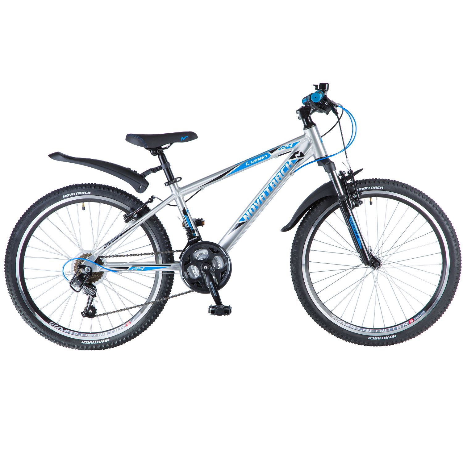 Велосипед Novatrack Lumen 24" (2018), рама 13" (130-155 см), серебристый Велосипед Novatrack Lumen 24" (2018), рама 13" (130-155 см), серебристый
