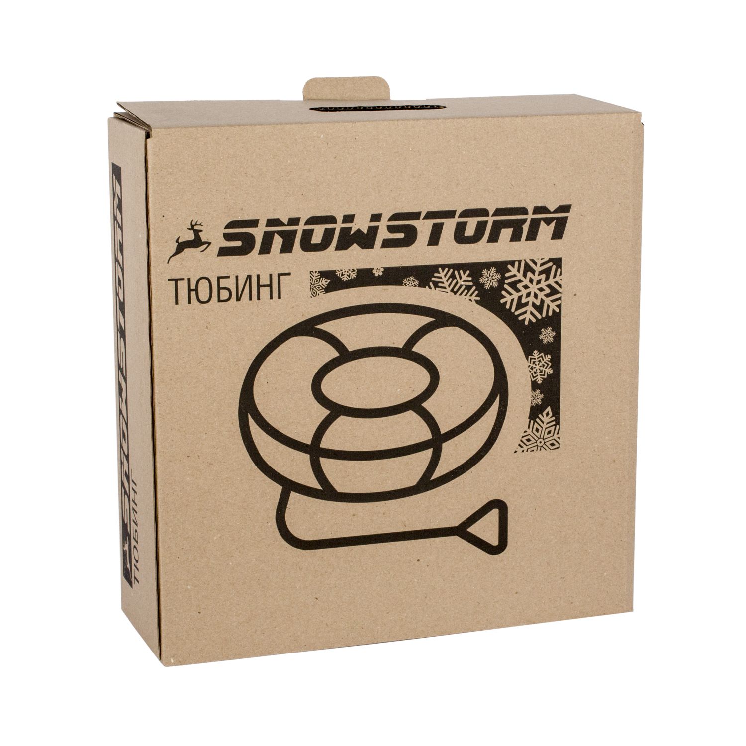 Тюбинг Snowstorm BZ-120_FULL_RED, 120 см, красный-черный