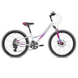 Велосипед Stinger Galaxy D 2.0 24" (2018), рама 11" (130-155 см), белый Велосипед Stinger Galaxy D 2.0 24" (2018), рама 11" (130-155 см), белый