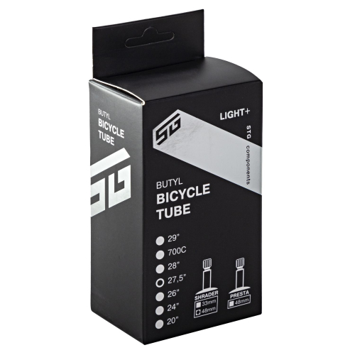 Камера велосипедная STG Light+, 27.5Х1.95/2.3, бутил, автониппель 48 мм, (упак.: коробка)