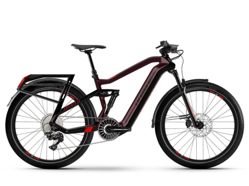 Электровелосипед Haibike XDURO Adventr FS 27.5" (2021), рама XL (185-195 см), бордовый