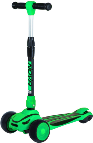 Самокат-кикборд Novatrack RainBow Car Pro (2020), зеленый
