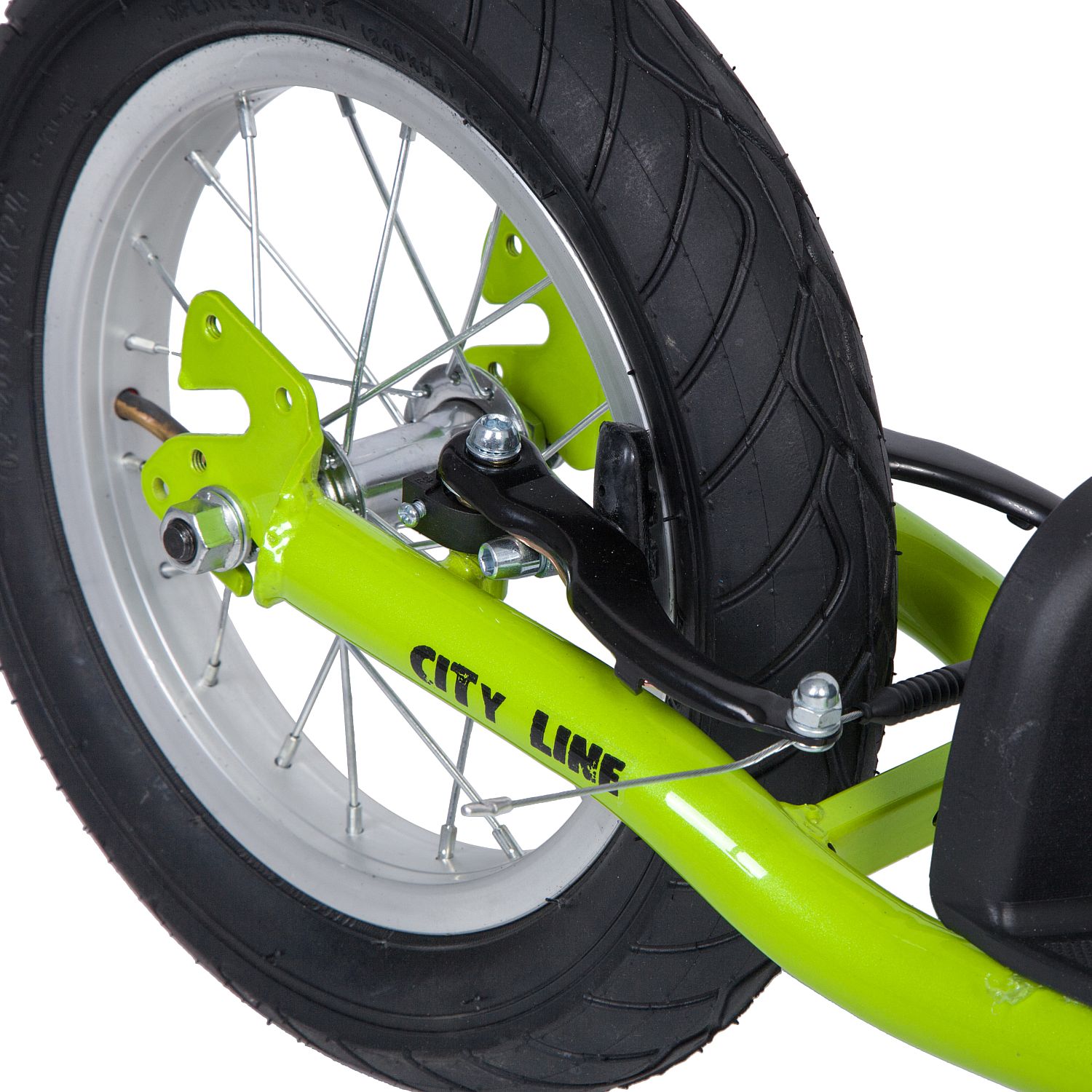 Самокат внедорожный Novatrack Stamp N1 12" (2018), зеленый