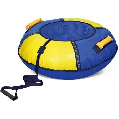 Тюбинг 80 см Классический+, сине-желтый