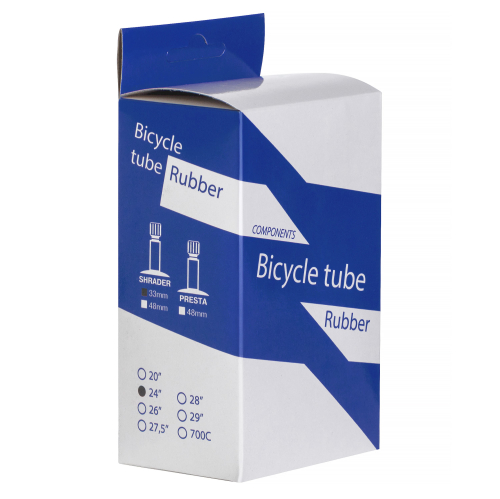 Камера велосипедная BT, 24x1.75/1.95, резина, автониппель 33 мм