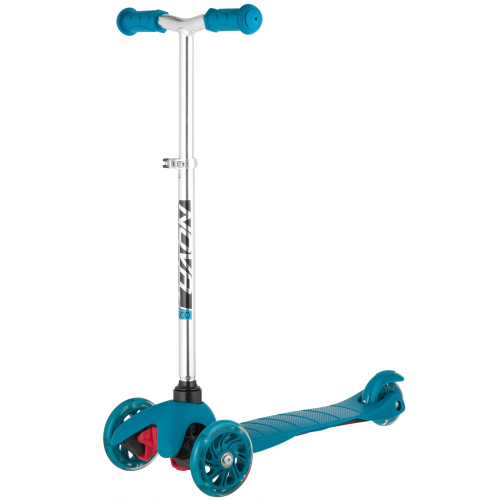Самокат-кикборд Novatrack Disco-kids Basic Girl (2020), бирюзовый