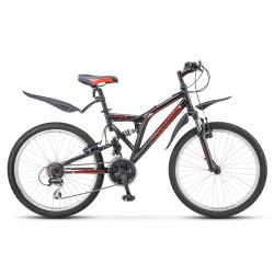 Велосипед Stels Challenger V 24" (2018), рама 16" (130-155 см), черный Велосипед Stels Challenger V 24" (2018), рама 16" (130-155 см), черный