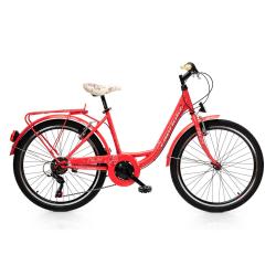 Велосипед CAPRIOLO ELLA 240 24'' (2023), рама 13" (130-155 см), розовый
