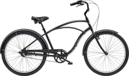 Велосипед Electra Cruiser 3i Step Over, рама M (165-175 см), черный