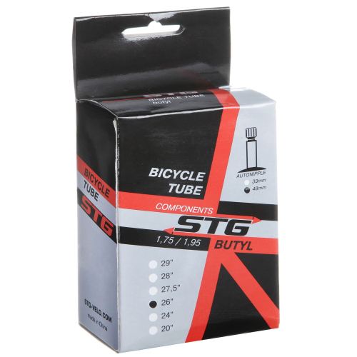 Камера велосипедная STG, бутил,26Х1,75/2,125 автониппель 33мм