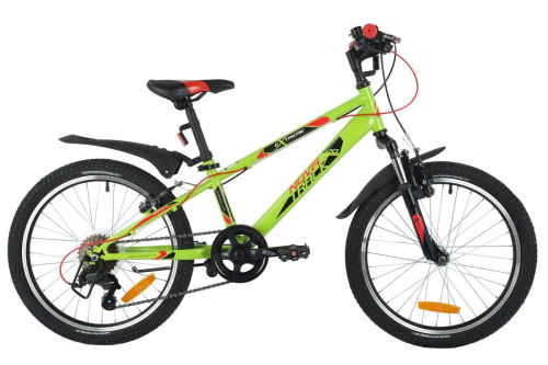 Велосипед NOVATRACK EXTREME 20" (2021) (110-130 см), зеленый