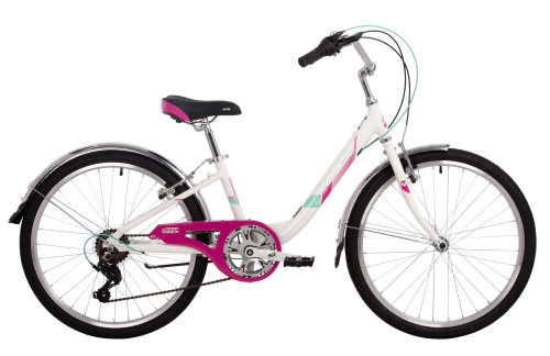 Велосипед Novatrack Ancona 24" (2024), рама 12" (130-155 см), белый