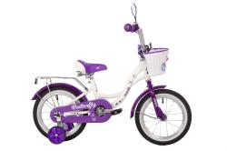 Велосипед Novatrack Butterfly 14" (2023), рама 9" (98-110 см), фиолетовый Велосипед Novatrack Butterfly 14" (2023), рама 9" (98-110 см), фиолетовый