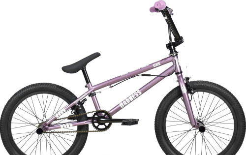 Велосипед Stark Madness BMX 2 (2024), фиолетово-серый/перламутр
