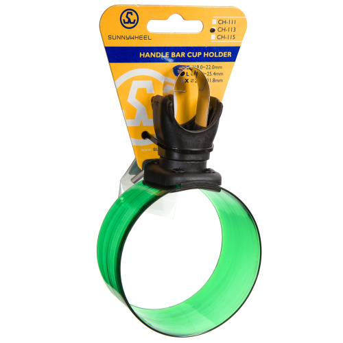 Подстаканник Sunnywheel, модель SW-CH-113, крепление на руль, зеленый, зеленый