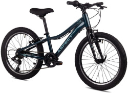 Велосипед Aspect Galaxy 20 (2024) (110-130 см), аквамарин черный