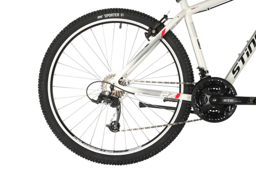 Велосипед STINGER ELEMENT STD MICROSHIFT 27.5" (2021), рама 20" (175-185 см), белый