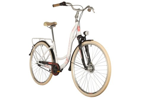 Велосипед Stinger Barcelona Evo 28" (2021), рама 19" (175-185 см), белый